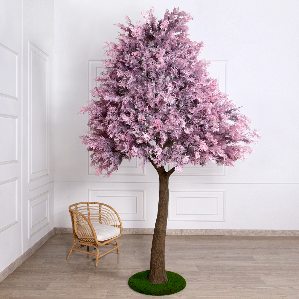 310МЕТ/разб/П/505-1(F) Дерево искусственное интерьерное h310см,пепельно-розовое_1