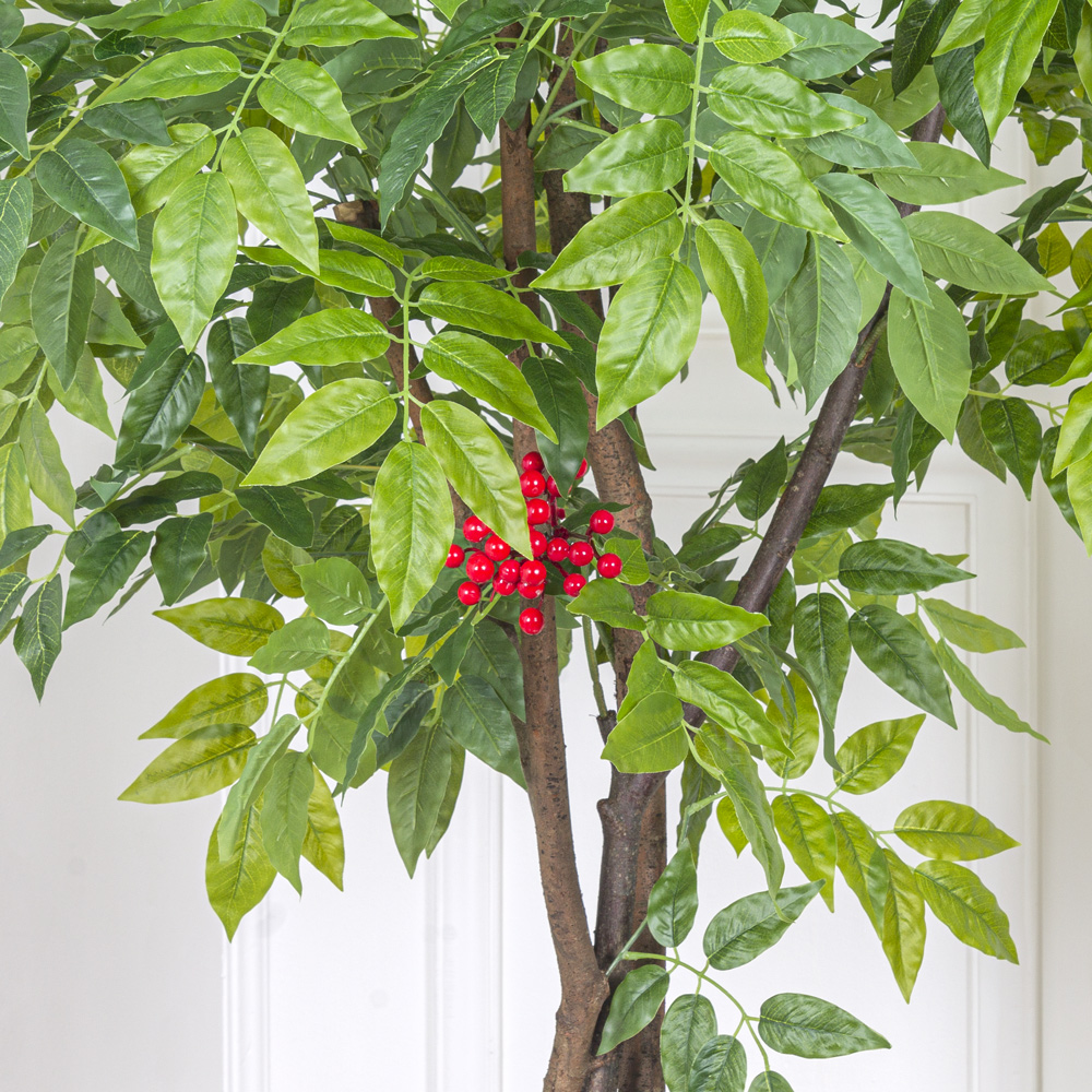 200/РН/180 Дерево искусственное Рябина с плодами h200см_4