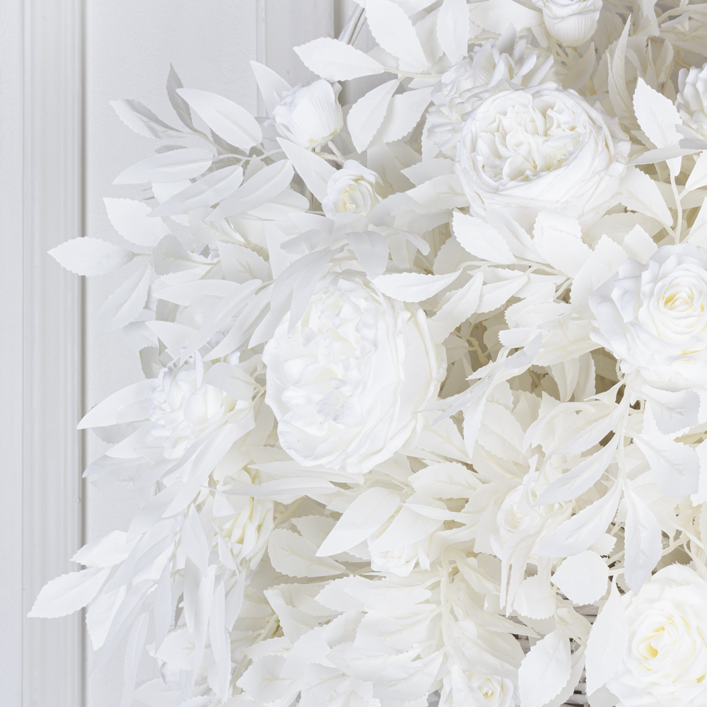 К430/3(з.) Композиция искусственная с розами в корзинке d30хh50см_2