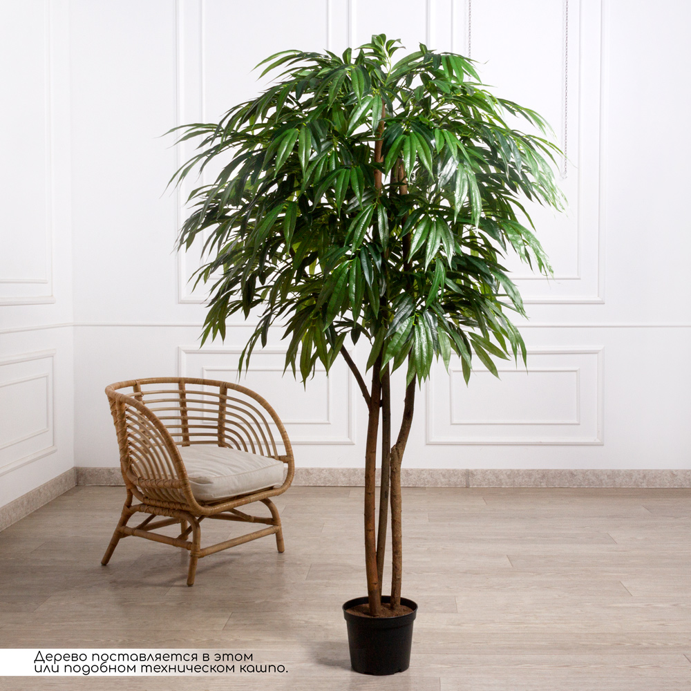 180/РН/219-1(з)(F) Лонгифолия искусственная h180см (латекс) в кашпо_1