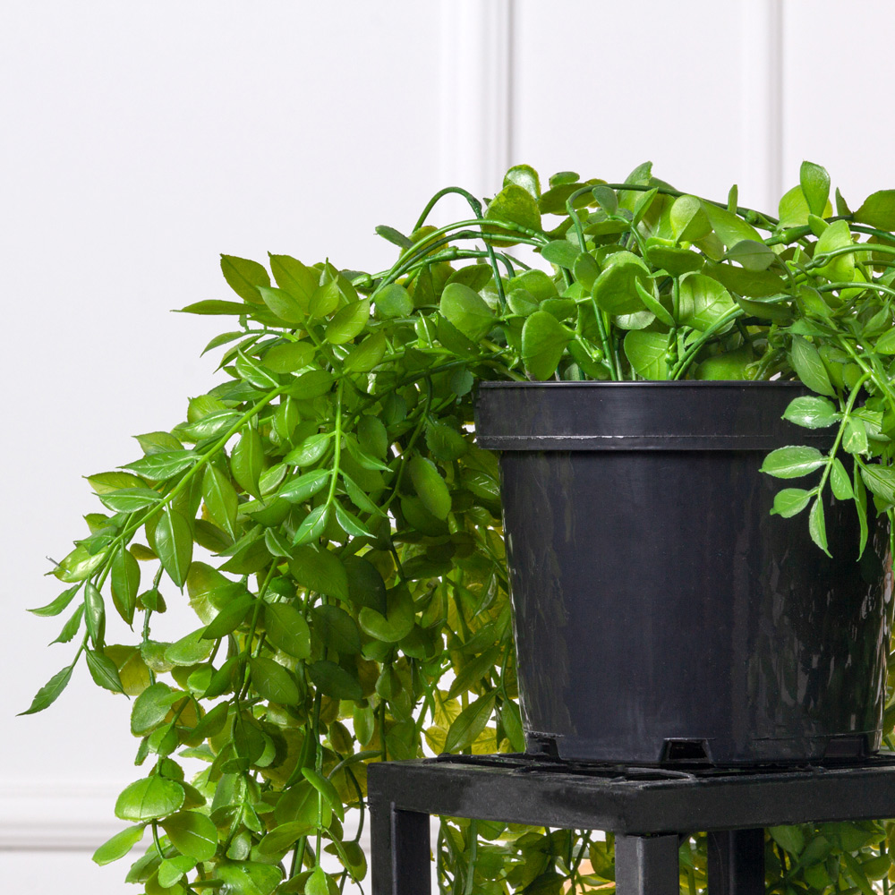 КС115(з) Композиция искусственная Микс ампельных растений в кашпо, свес 70-80см_3