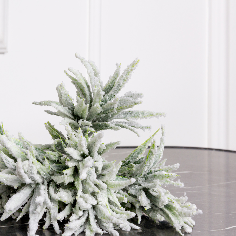 736/0424-24(Sale) Трава искусственная НГ заснеженная с блёстками h37см_2