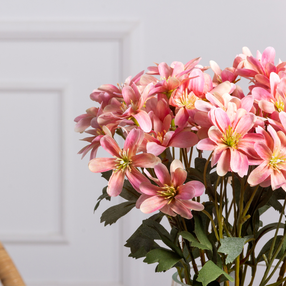 7141А/0443-23/1(F) Хризантема искусственная кустовая h56см, розовая_1