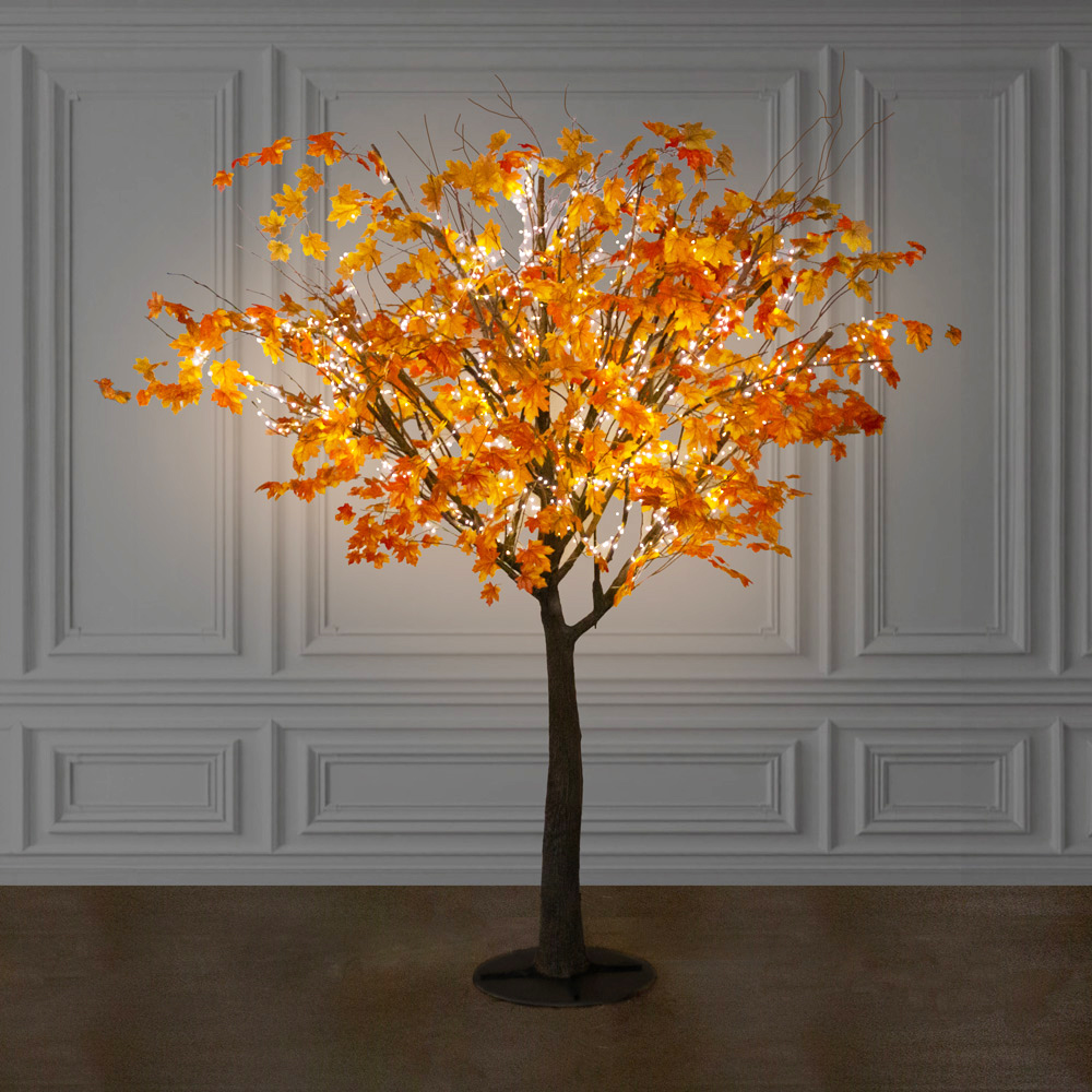 290Гбст/разб/РН/СВ03/468(F) Клён искусственный осенний с гирляндой