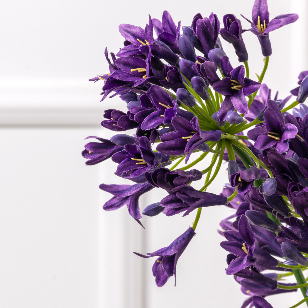 7141А/0443-11/17Р Агапантус искусственный зонтичный h75см, фиолетовый_2