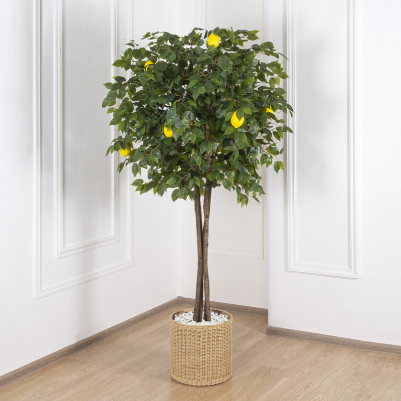 180/РПК/20М Дерево искусственное плодовое Лимон, h180см _3