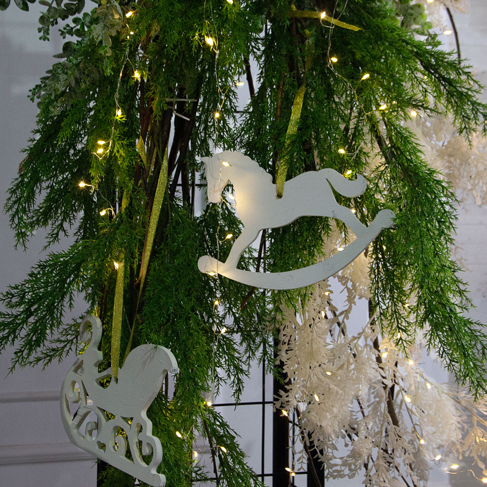 ДЛ192/СВ03т(Пр)(Fix)(F)Декор вход.группы h200см н/прутьях, прист.с гирлянд.Роса, скандинав.стиль_5