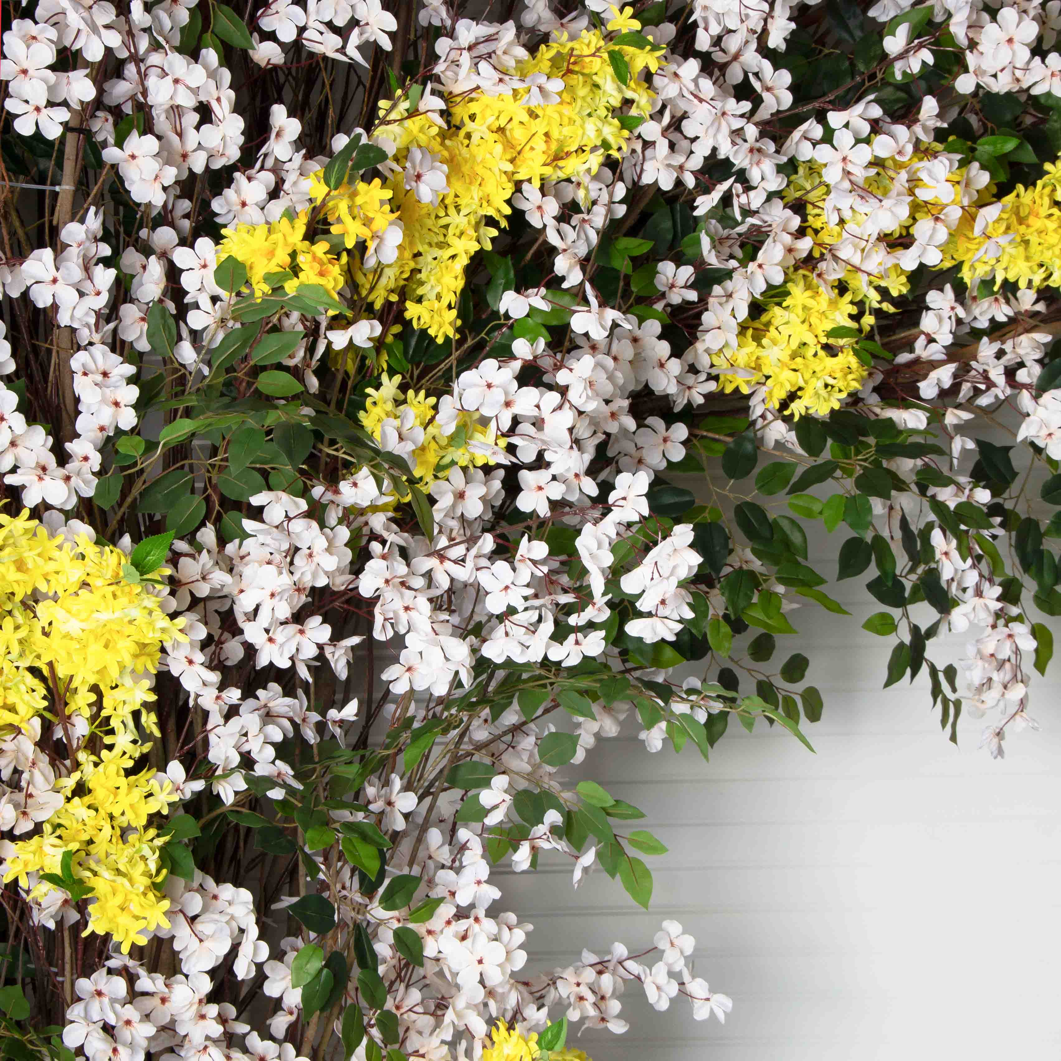 ДЛ159(F) Декор входной группы цветочный h 320 см на стволах, пристенный_5