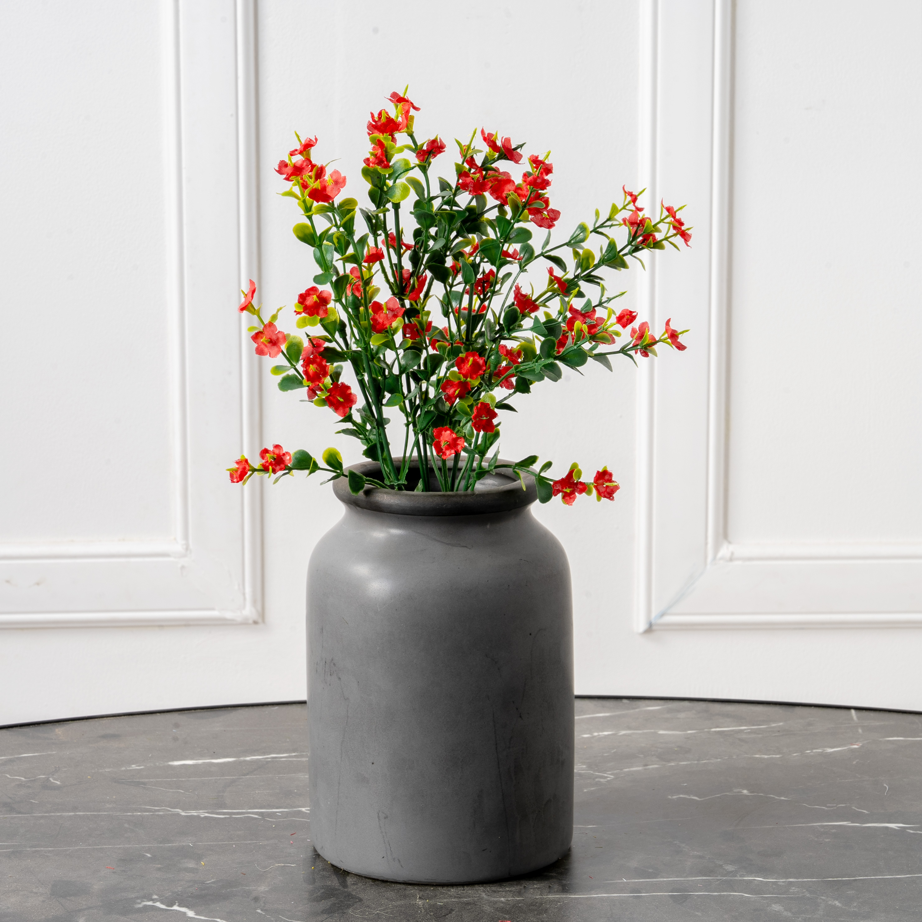 7143/0016-5 Самшит искусственный цветущий 7 частей, h35см (микс)_1