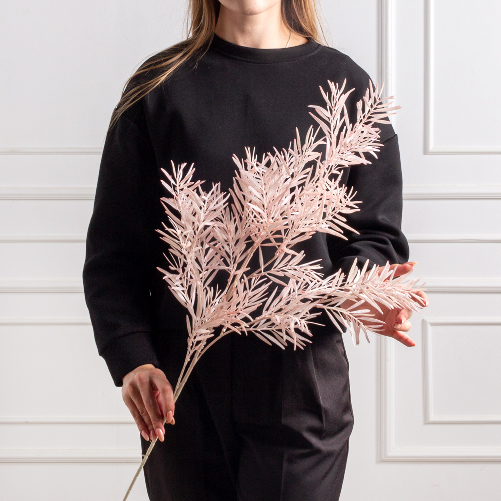 7143/0016-45/1(F) Ветка искусственная Розмарин h100см, розовый_2