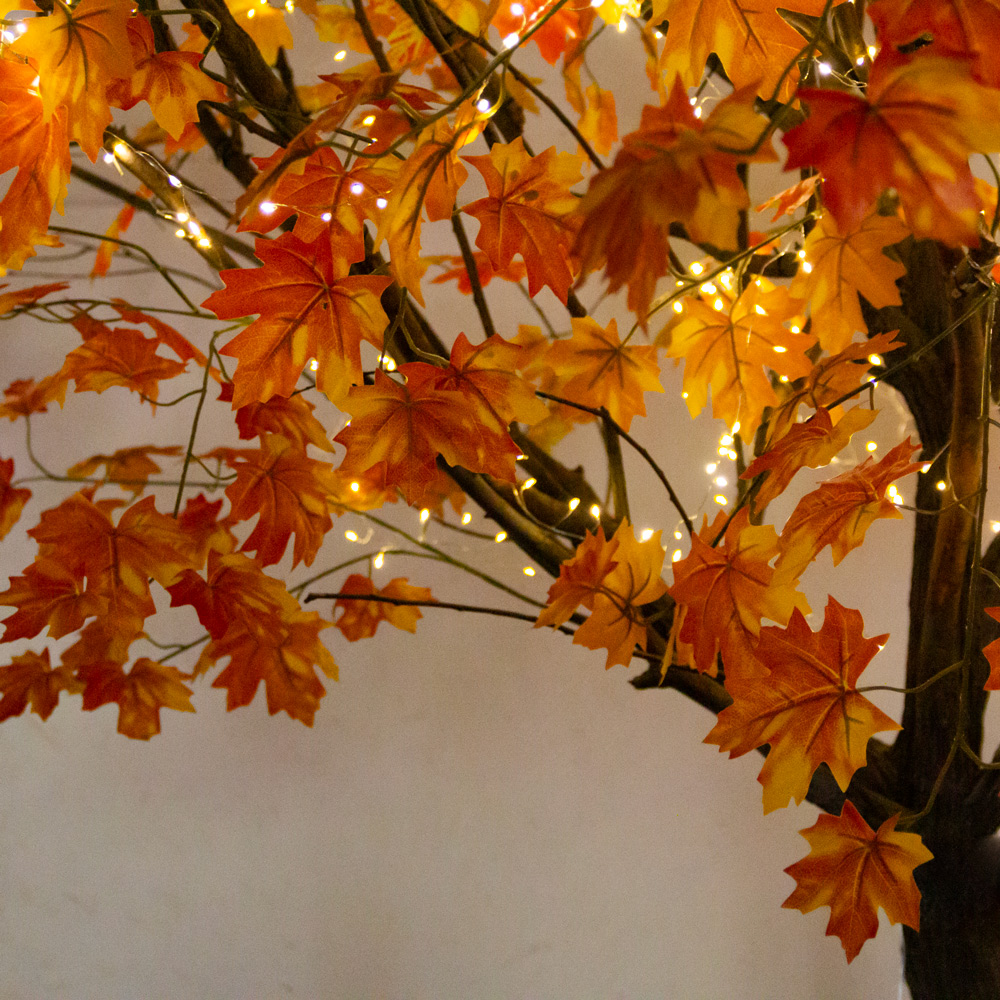 290Гбст/разб/РН/СВ03/468(F) Клён искусственный осенний с гирляндой