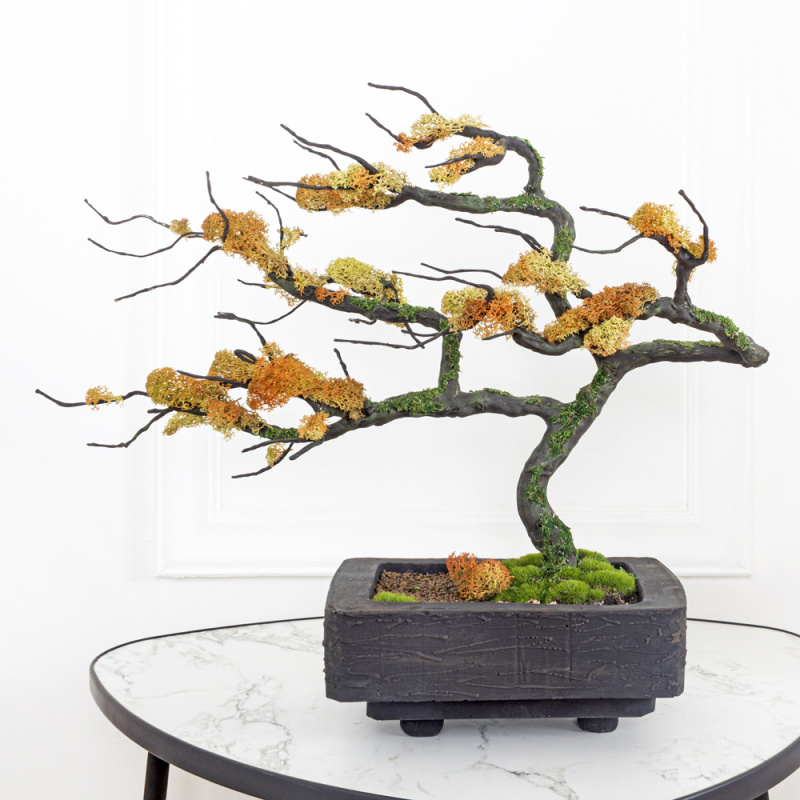 БМ040/31(з.) Бонсай искусственный со мхом h40см;L50см_4