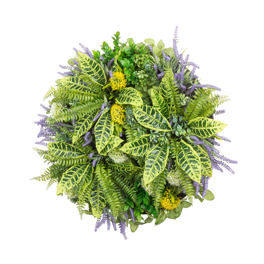 ФП07-1(з.) Фитопанно искусственное с лавандой d55см_5