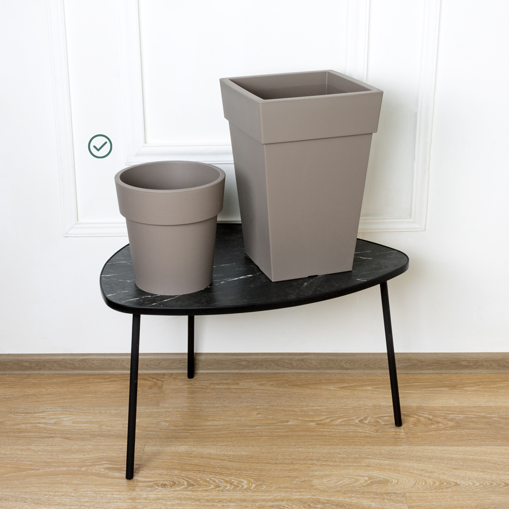 707/К2702/М3166(Fix) Кашпо Тубус d25см, h25см, 5л, серое_2