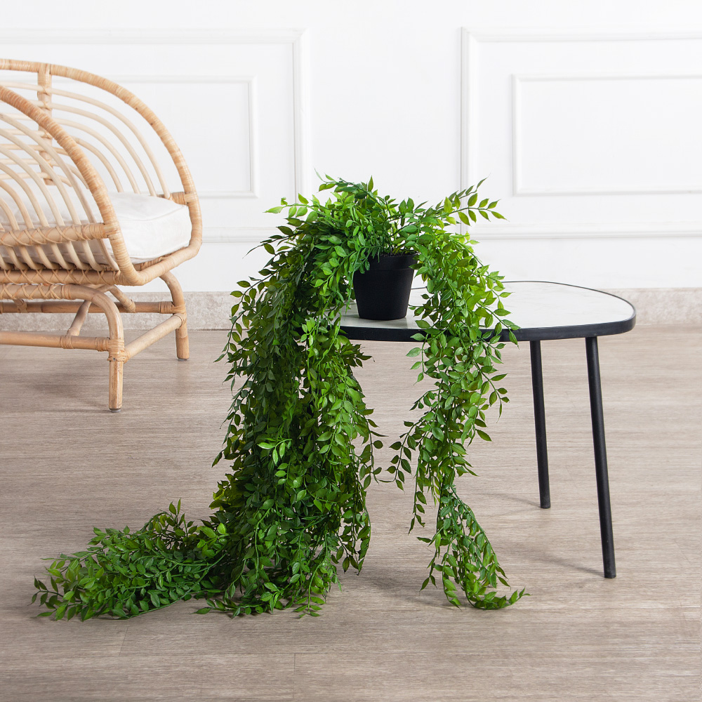 КС124(з)(F) Даксин искусственный ампельный в кашпо, d11см_2