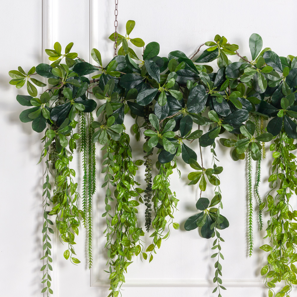 Л06(F) Лиана Шеффлера искусственная с пеперомией L100см_1