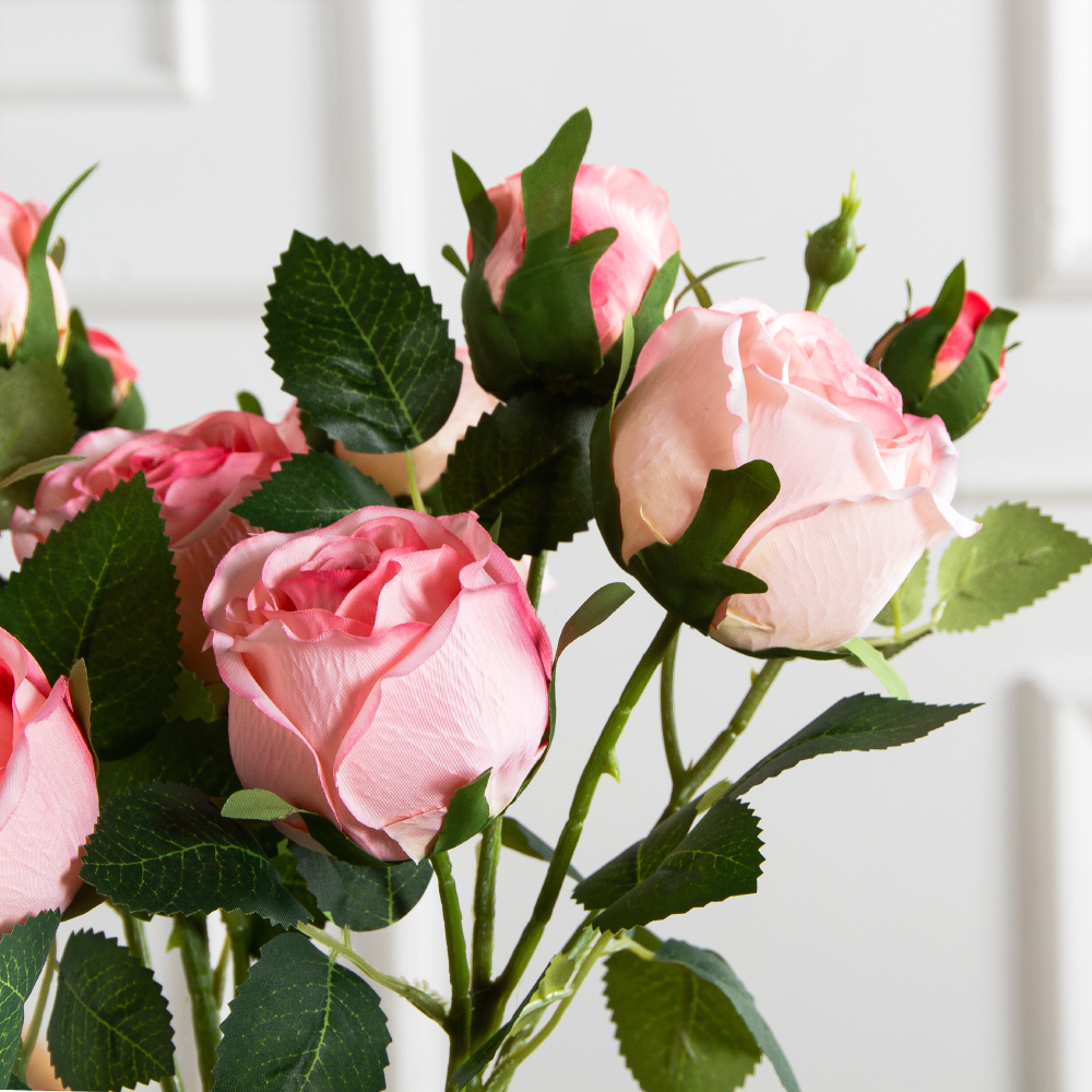 7141А/0108-0360/5(F) Роза искусственная h65см 2головы 2бутона,светло-розовая_3