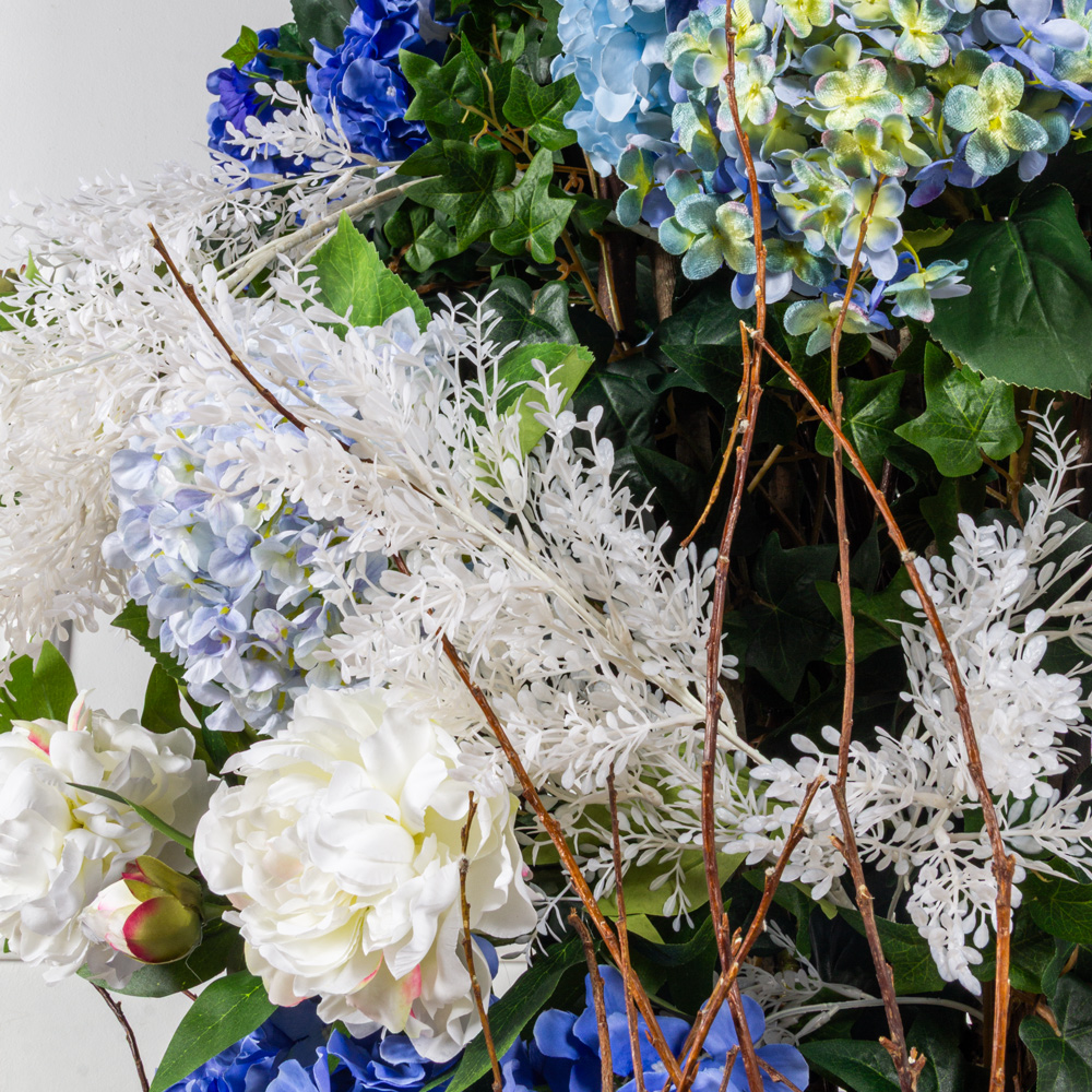 ДЛ159-2(з)(Пр)(Fix)(F) Декор входной группы цветочный h390 Lсм на стволах, пристенный_9