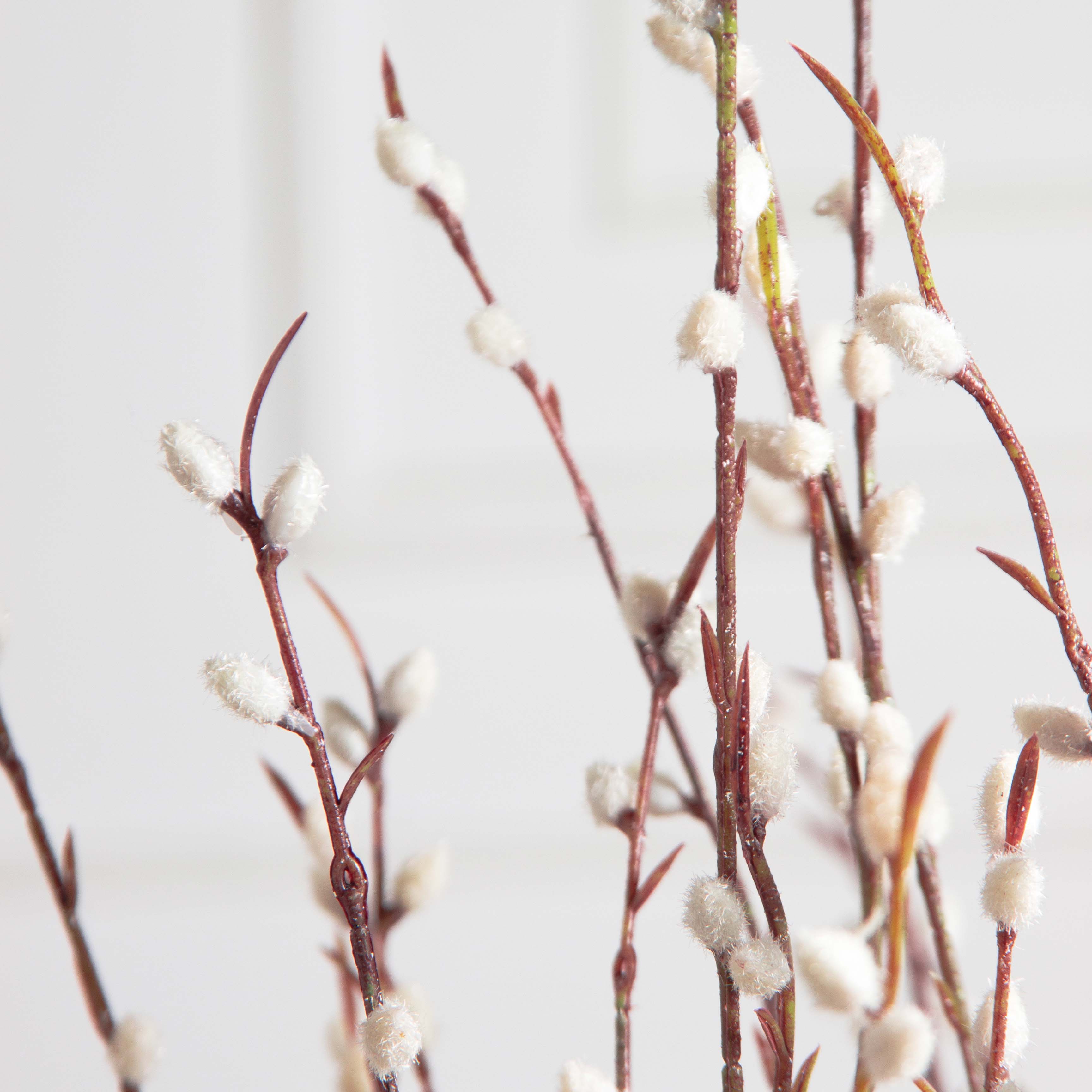 090/К/627(з) Куст ивы искусственный с почками h90см на основании_2