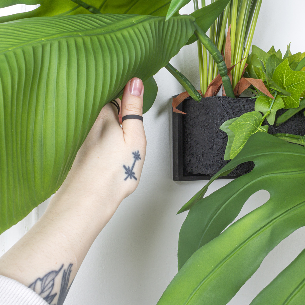 БК 30(Promo) Композиция с листом банана на блоке 15*h10см_8