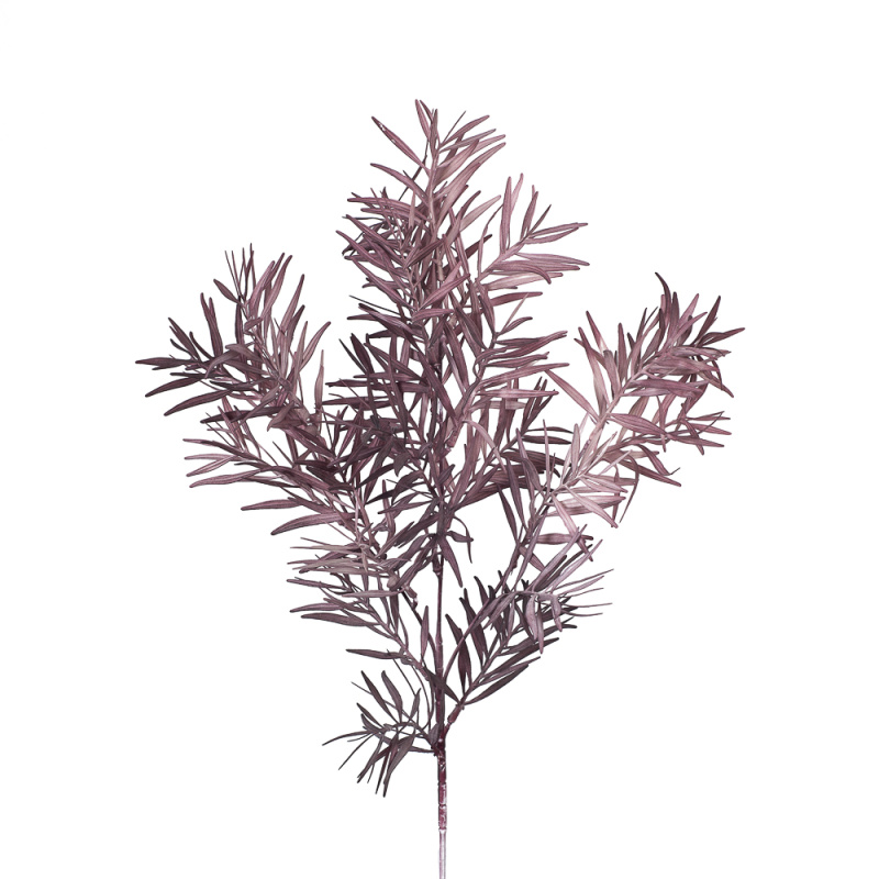 7143/0016-37/1-3 Ветка Розмарина искусственная,  пепельно-розовая, h 75 см (40+35)