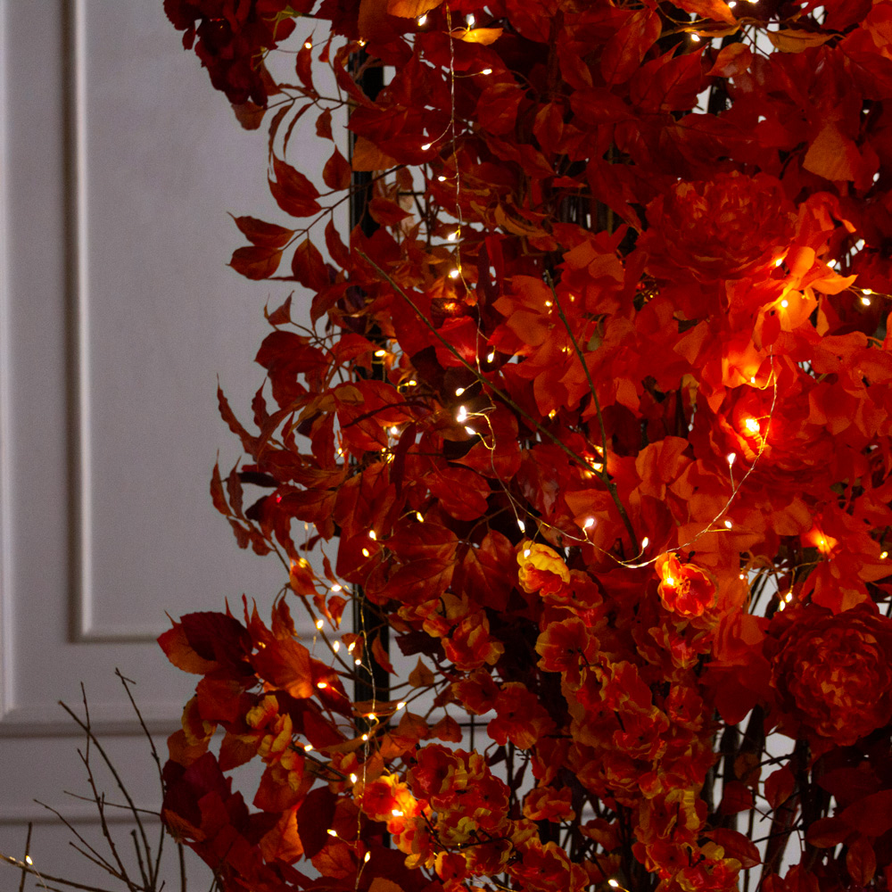 ДЛ/СВ03/175(Пр)(Fix)(F) Декор входной группы h300см на прутьях, пристенный с гирляндой, бордовый_7