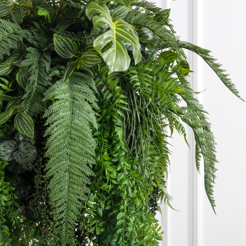 ККД45/310(Пр)(F) Кокедама искусственная зеленый микс d45см_2