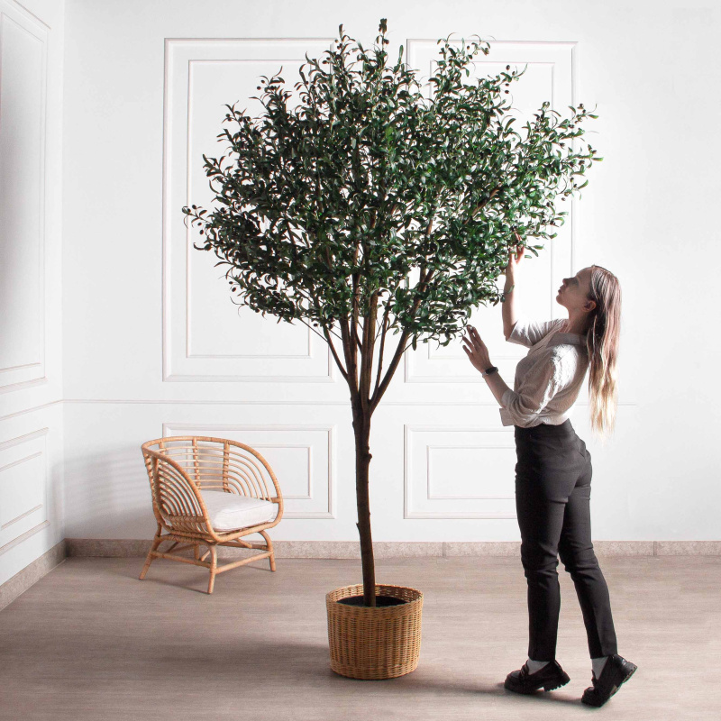 250/О/465(F) Оливковое дерево искусственное с плодами h250см_1