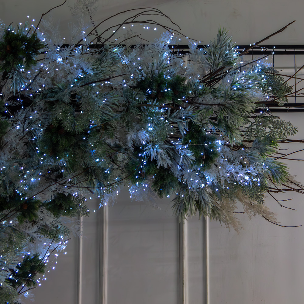 ДЛ181/СВ03х(Пр)(Fix)(F)Декор вход.группы h300см н/прутьях, прист.с гирляндой 