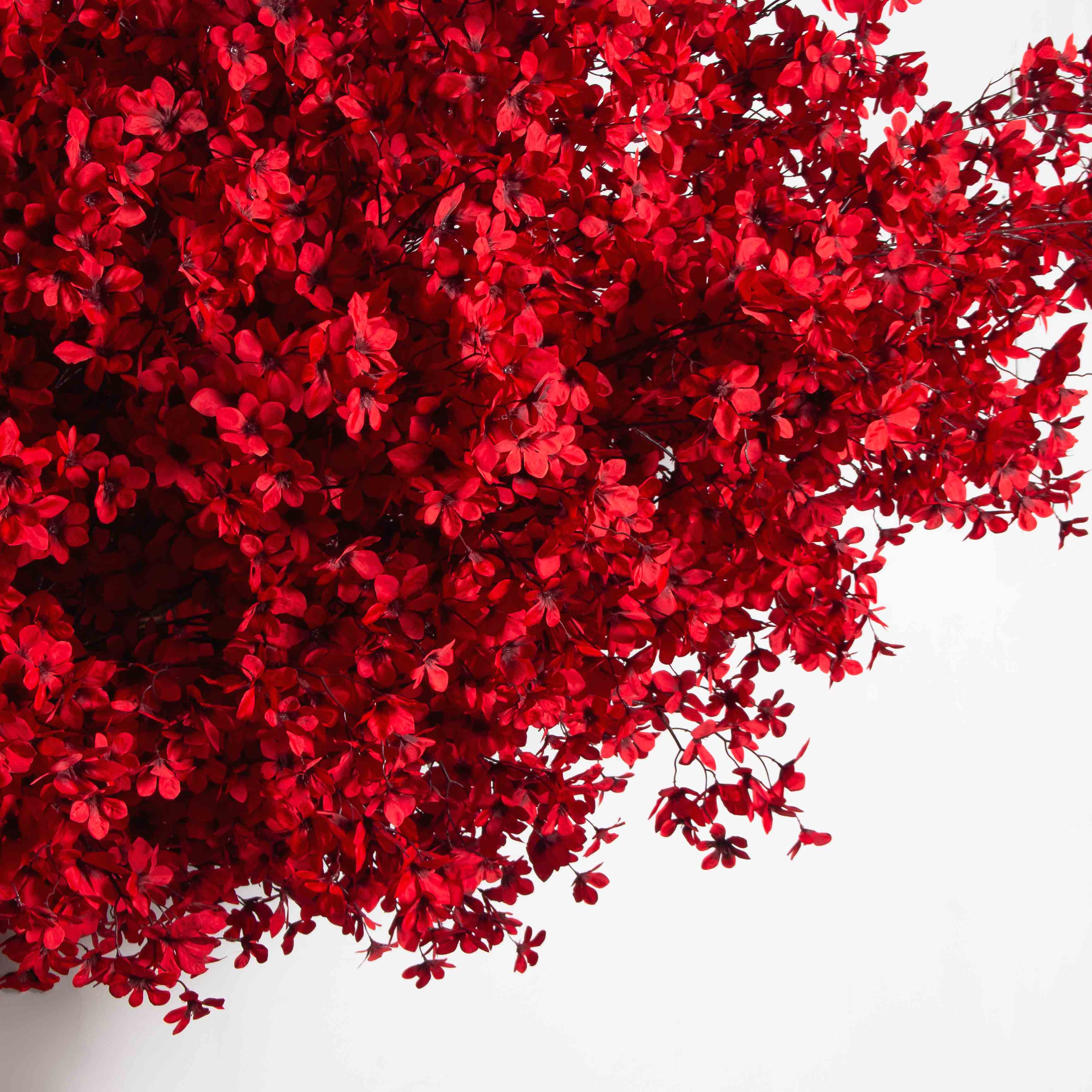 270/ОС/632(з)(УУ)(F) Дерево искусственное цветущее h270см, d230см, красное_8