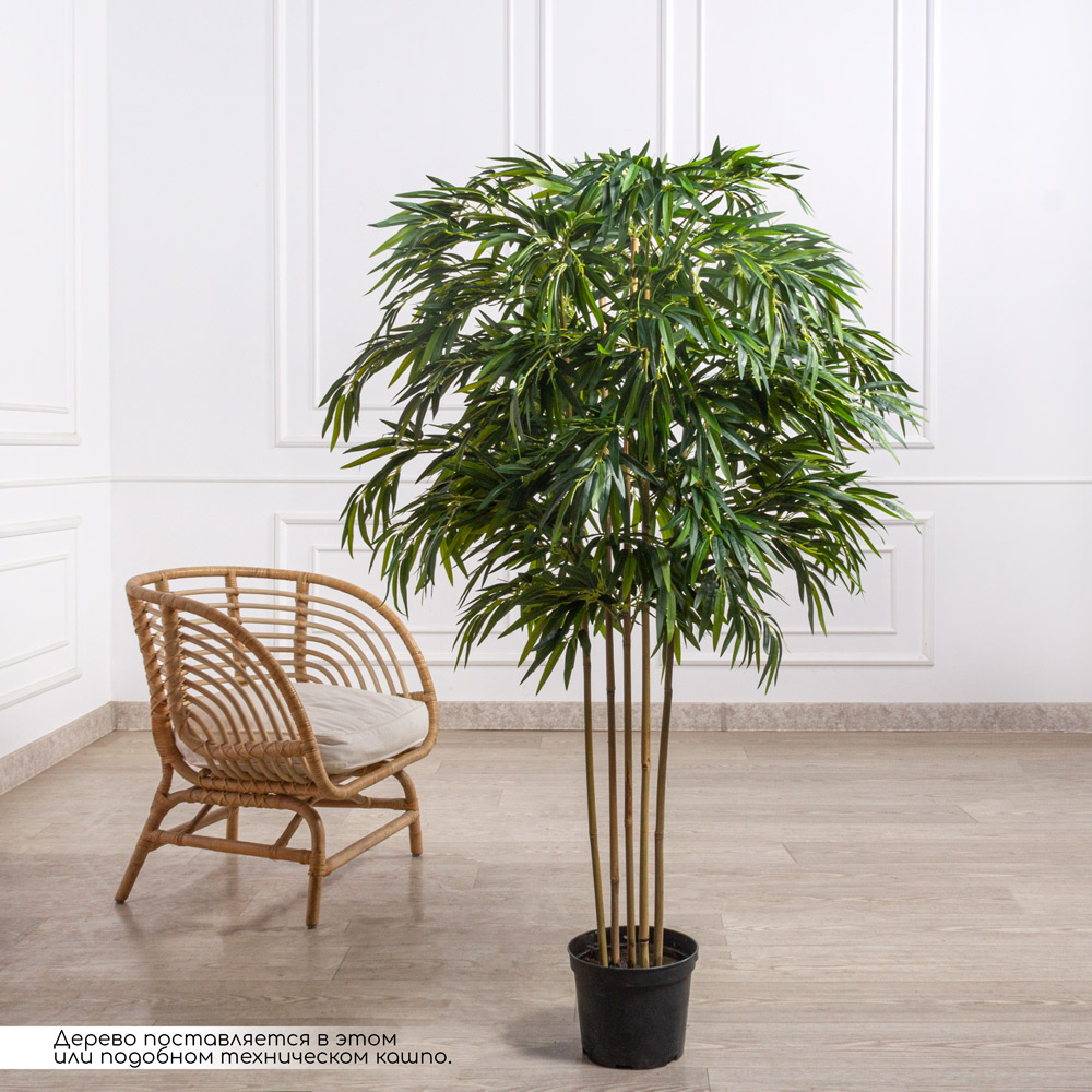 150/ШК/75(з)(F) Бамбук искусственный 5 стволов, h150см (латекс)_1