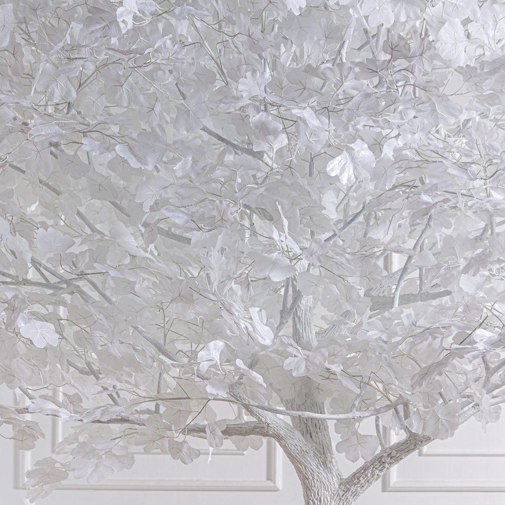 270МЕТст/разб/ОБ/176(F) Дерево искусственное разборное Гинкго  h270см, белое_3