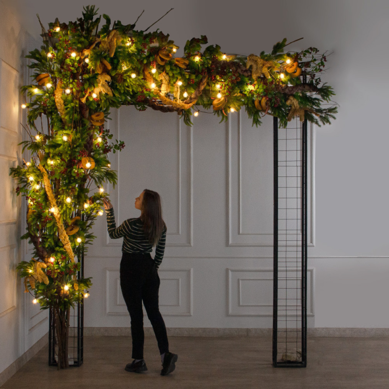 ДЛ193/СВ04-1(Пр)(Fix)(F)Декор вход.груп.h280см н/прутьях,прист.с гир.ретро в русском стиле,беж-кор_1