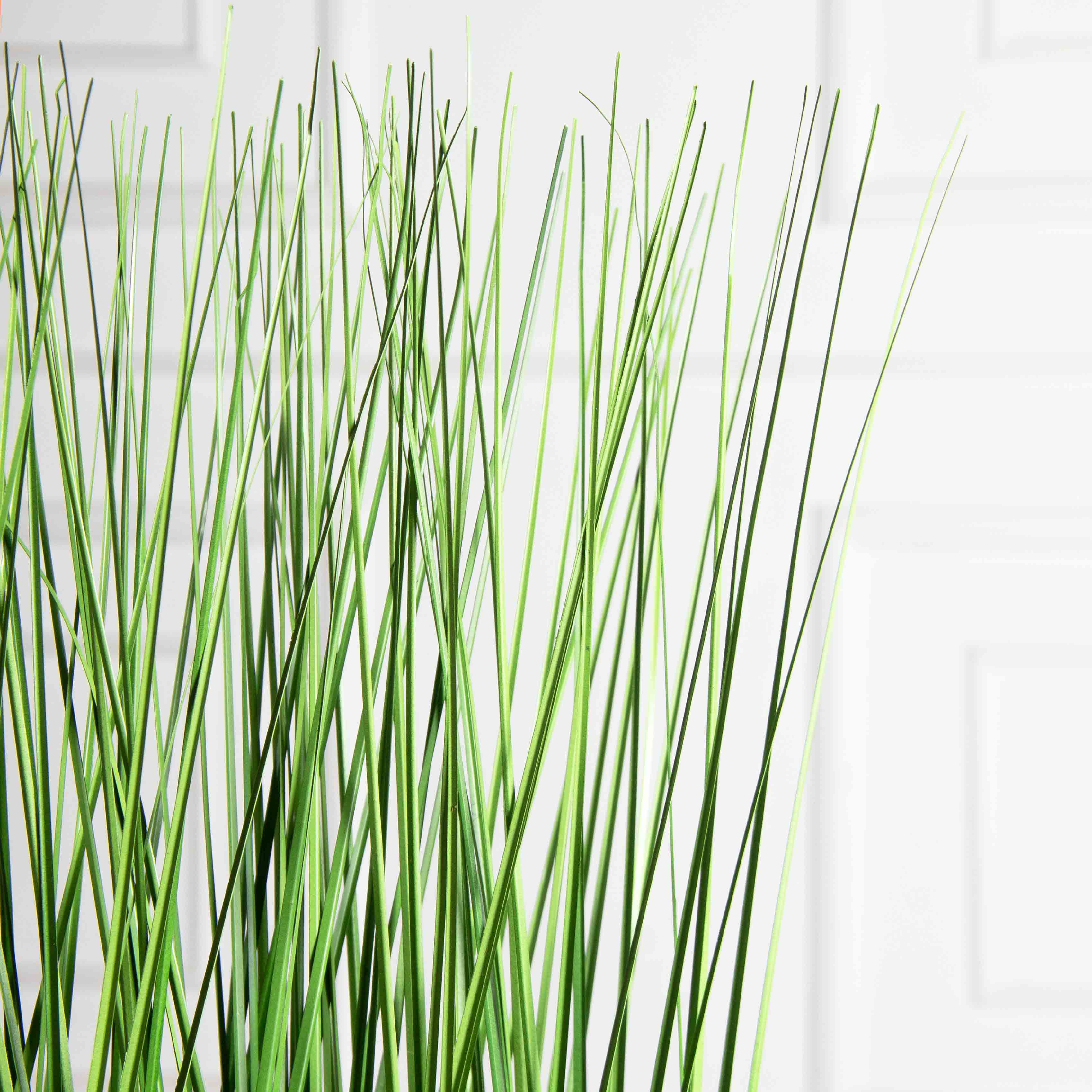 ТД019(Пр)(F) Трава Осока искусственная h40см в кокосовом боксе 25х8х8см_3