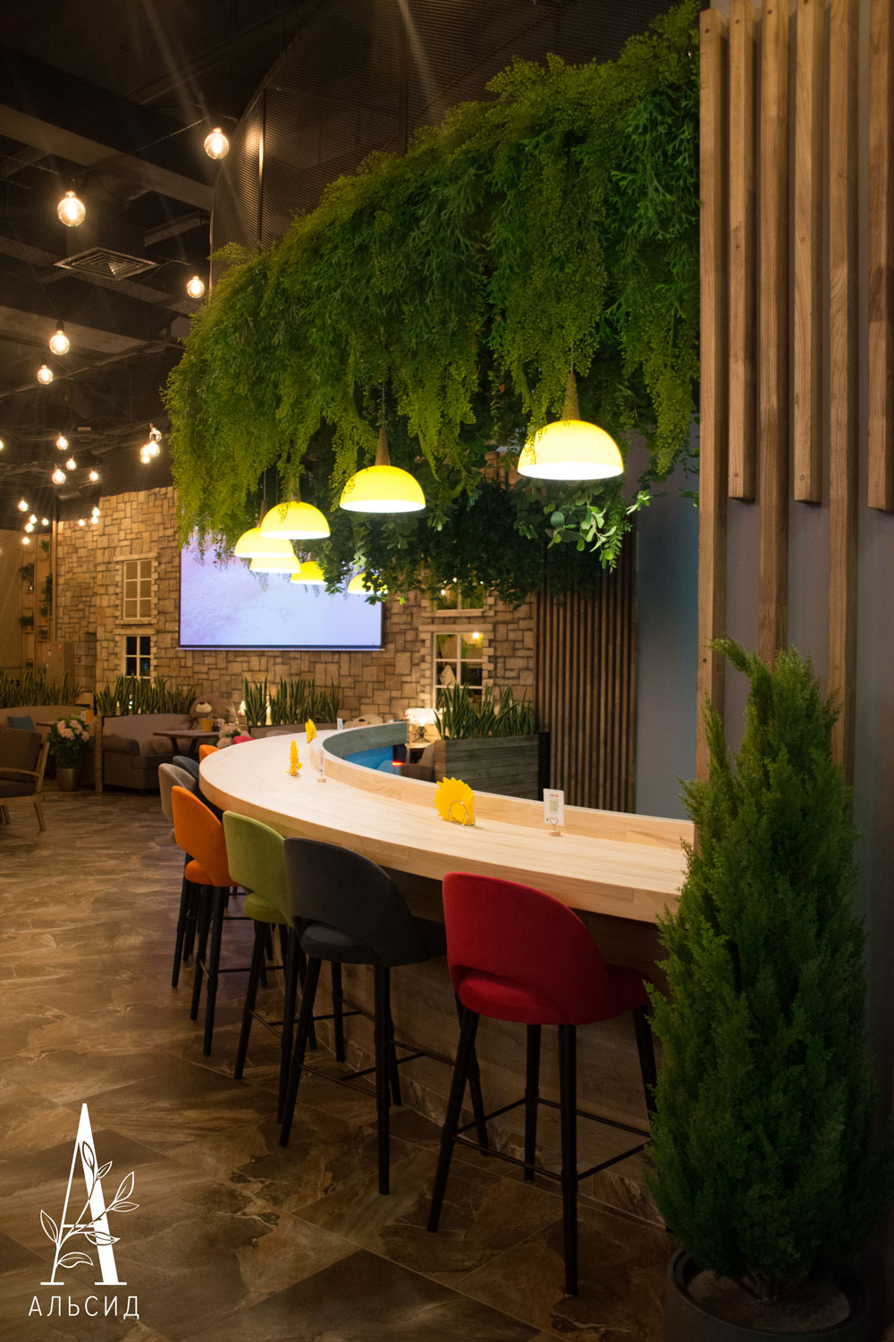 Л38 Лиана искусственная с адиантумом L100см_3