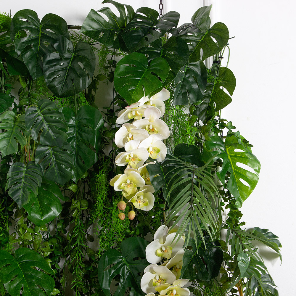 Л176(Пр)(F) Лиана искусственная тропики с ампельными растениями L100см_3