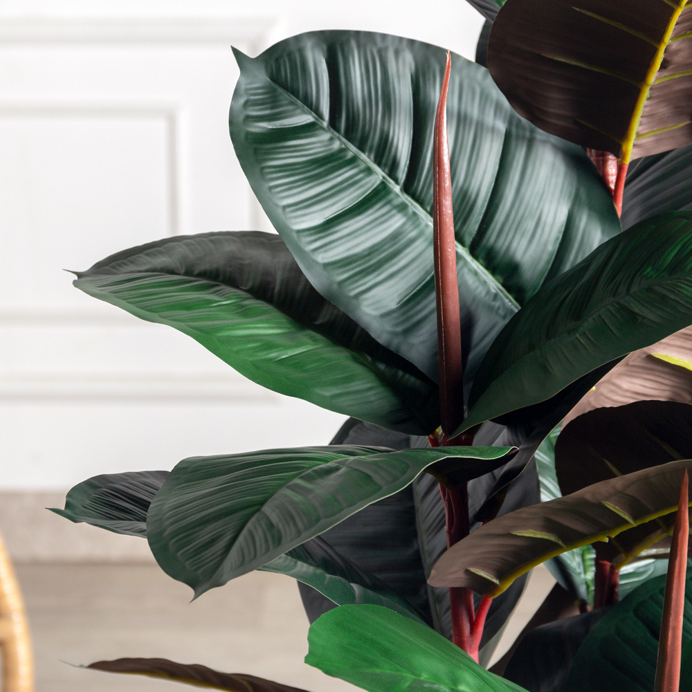 140/5К/411-1(Х)(Fix)(F) Фикус Эластика Робуста искусственный h140см_2