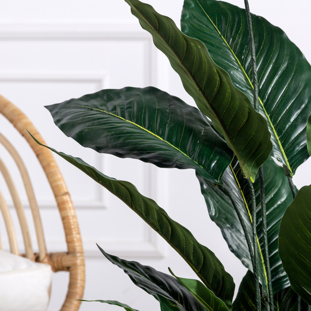 К270/4(з)(F) Спатифиллум искусственный h90см (латекс) в кашпо_2