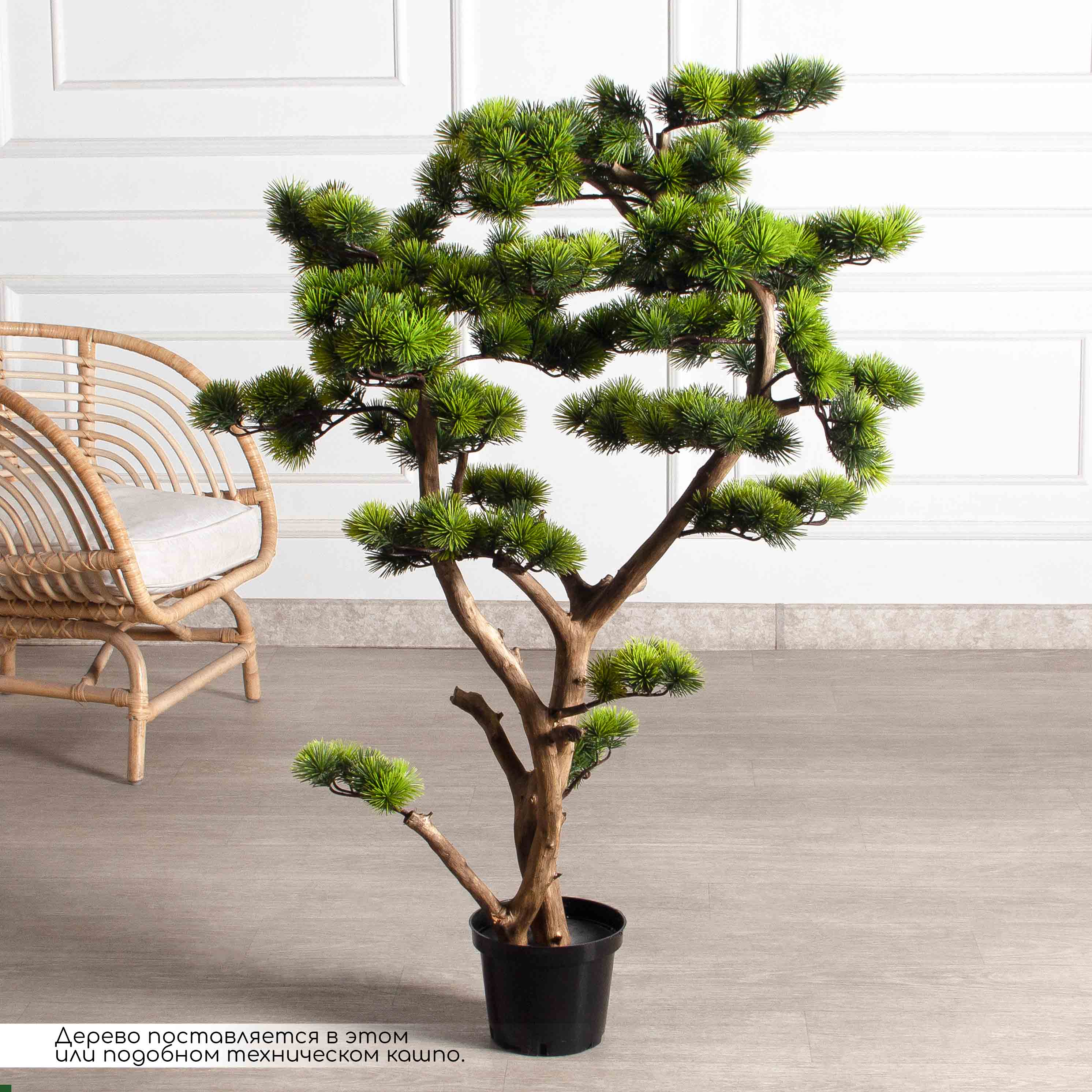 БС110/ДА/520(з)(F) Бонсай искусственный Сосна h110см_2