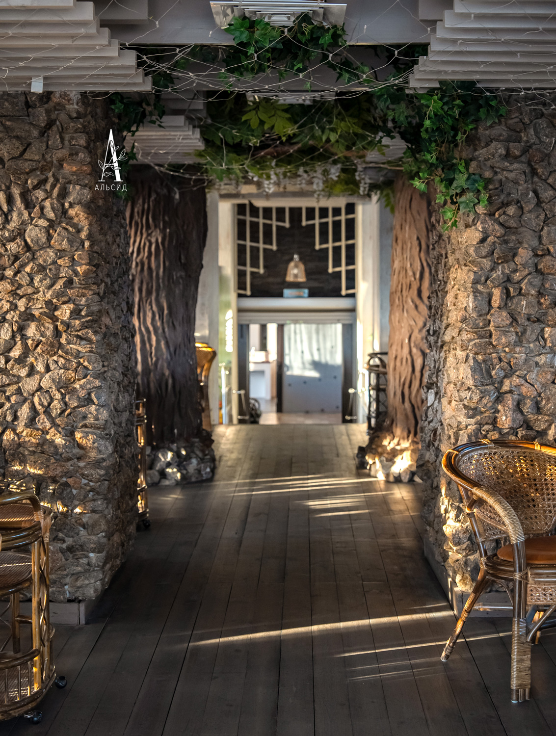 7144/0371-11 Плющ Хедера искусственный h90см, зеленый_5