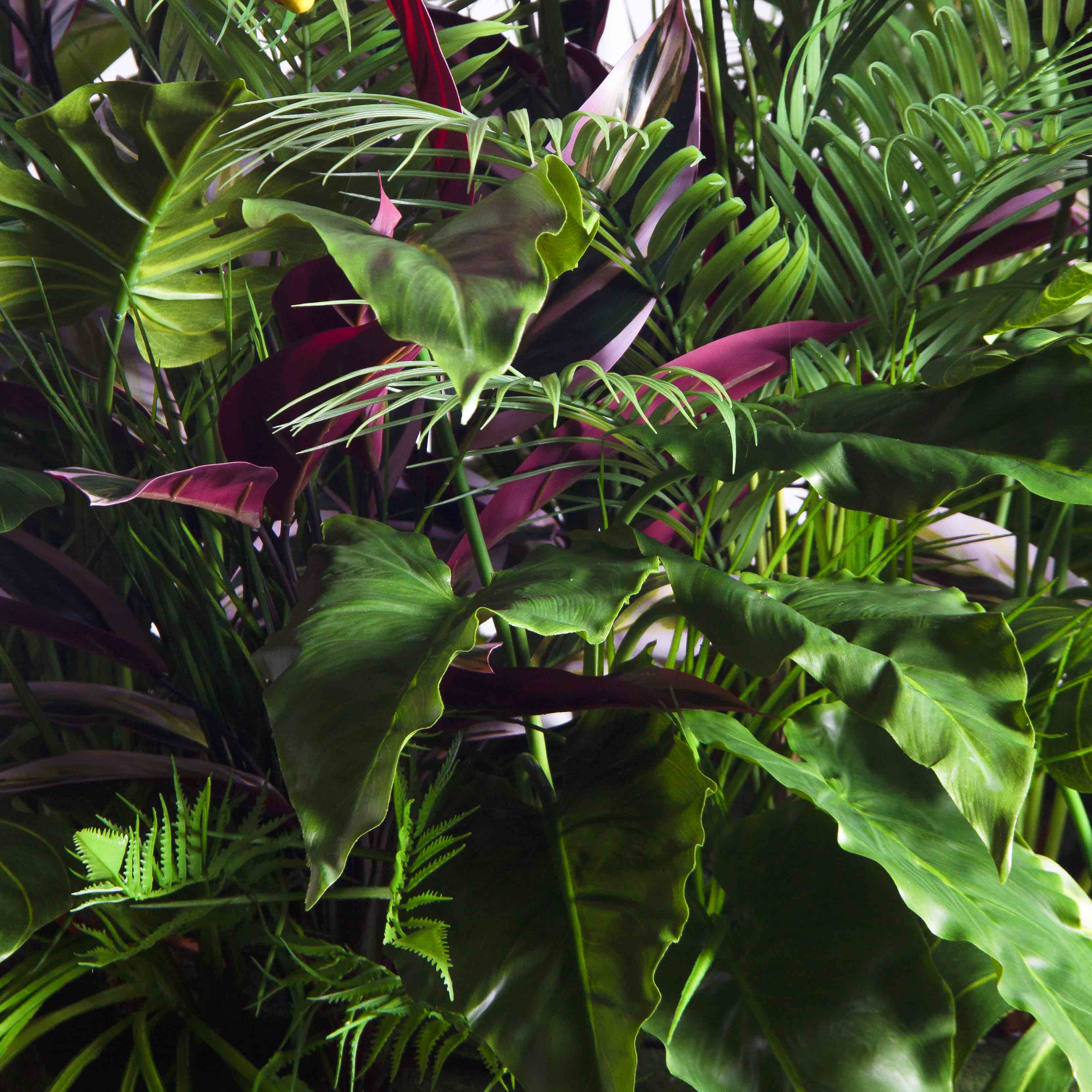 К515/1-1(з)(Пр)(F) Композиция искусственная с калатеей и пальмой на основании_4