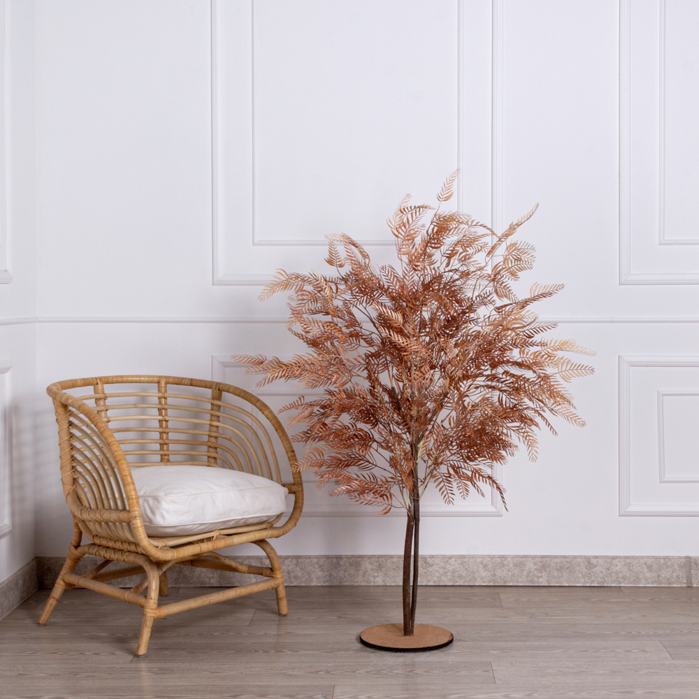 150/РН/488 Альбиция искусственная интерьерная h150см на основании, персиковая_1