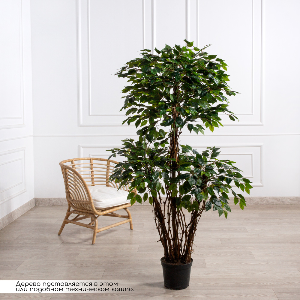 160/ССТ/ВП/34(F) Фикус искусственный мелкий лист h160см (латекс)_1