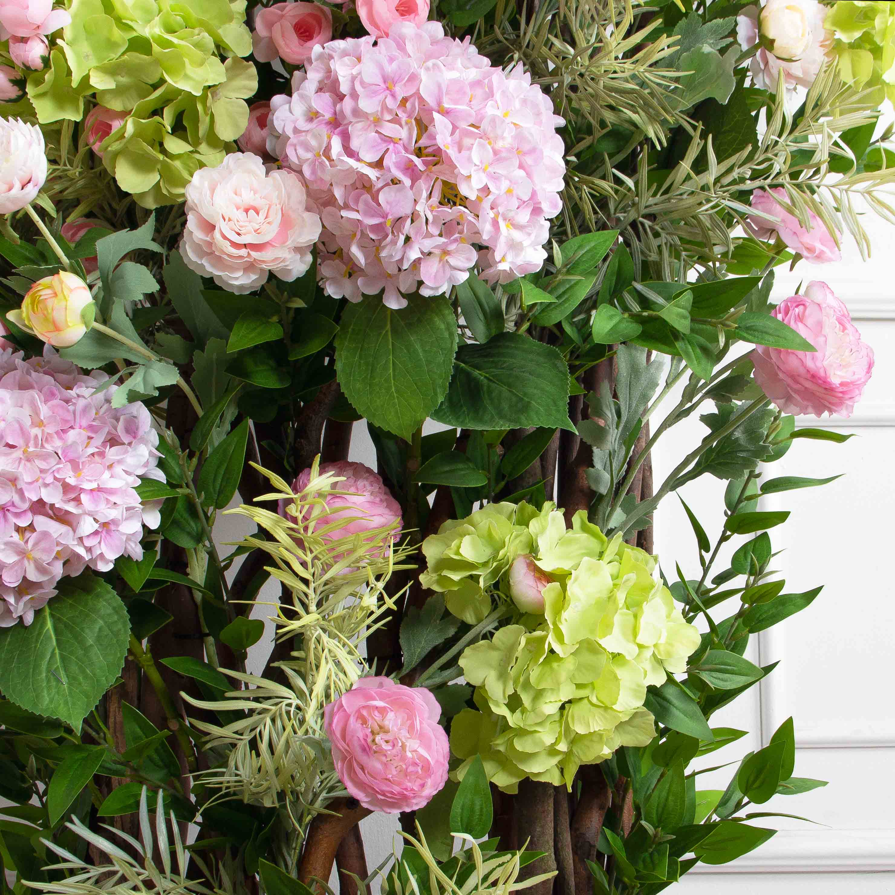 ДЛ166/3(з)(F) Декор входной группы цветочный на корилусах (полукруг) h250см (шир 55-60 см)_8