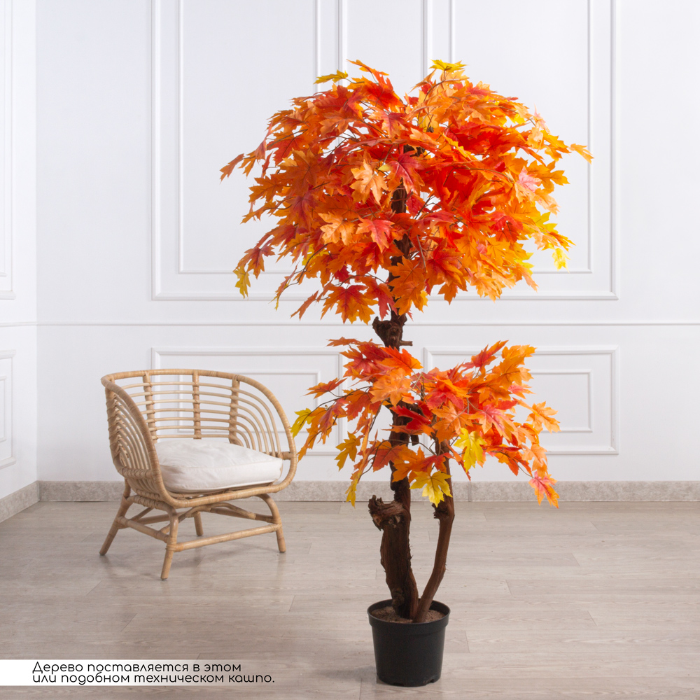160/2К/ОС/528(з)(F) Клён искусственный осенний h160см_9