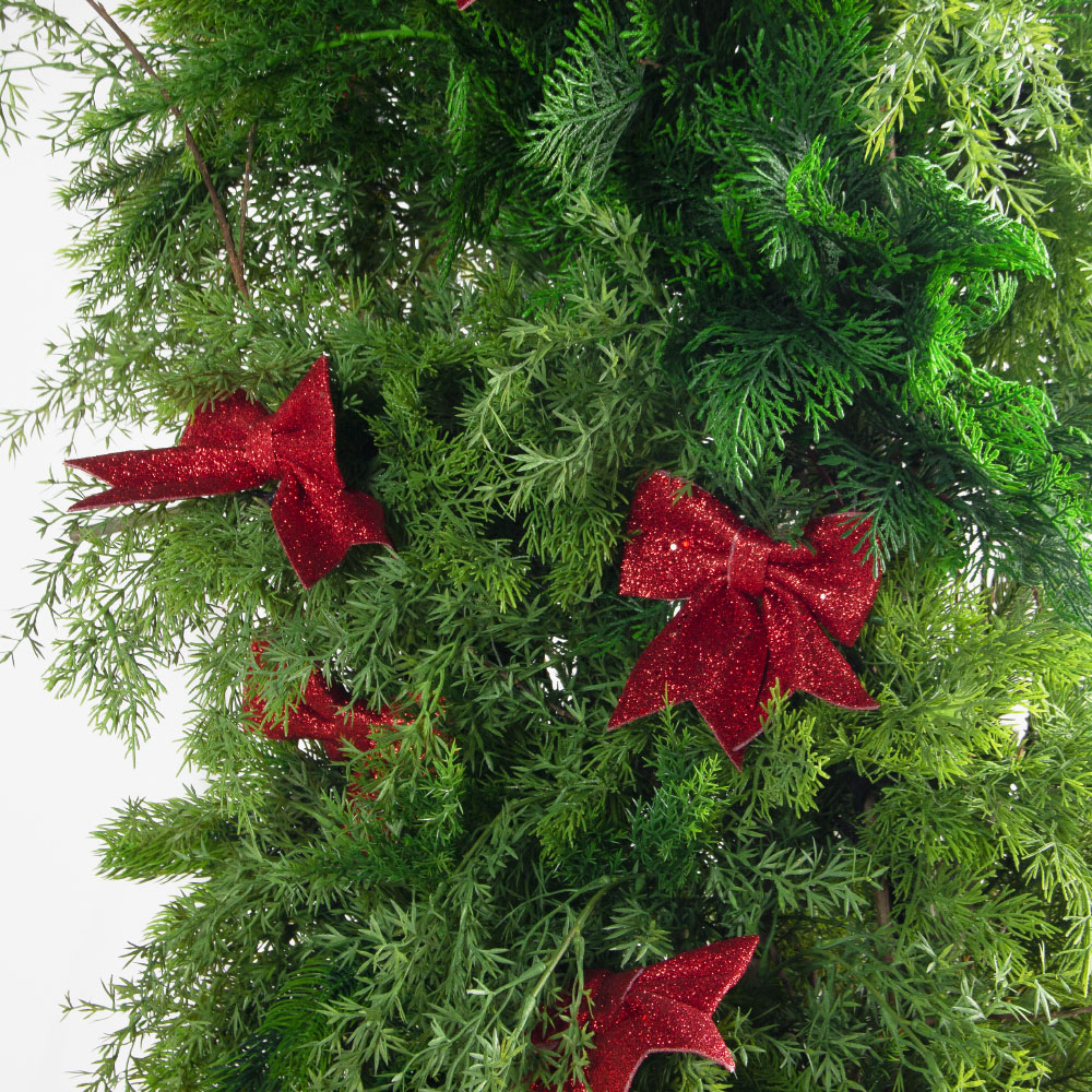 ДЛ182-1(з)(F) Декор входной группы хвойный h252см d305см на прутьях, пристенный_7