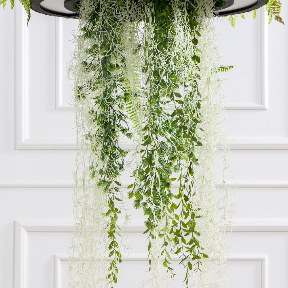 КЗ/27(Пр)(F) Композиция с ампельными растениями на декорированной основе d58см_8