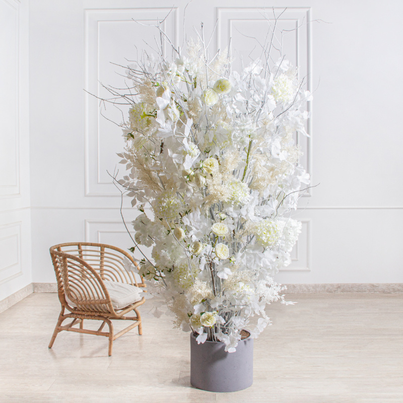 ДЛ92(з)(F) Декор входной группы зимний  h200см в кашпо