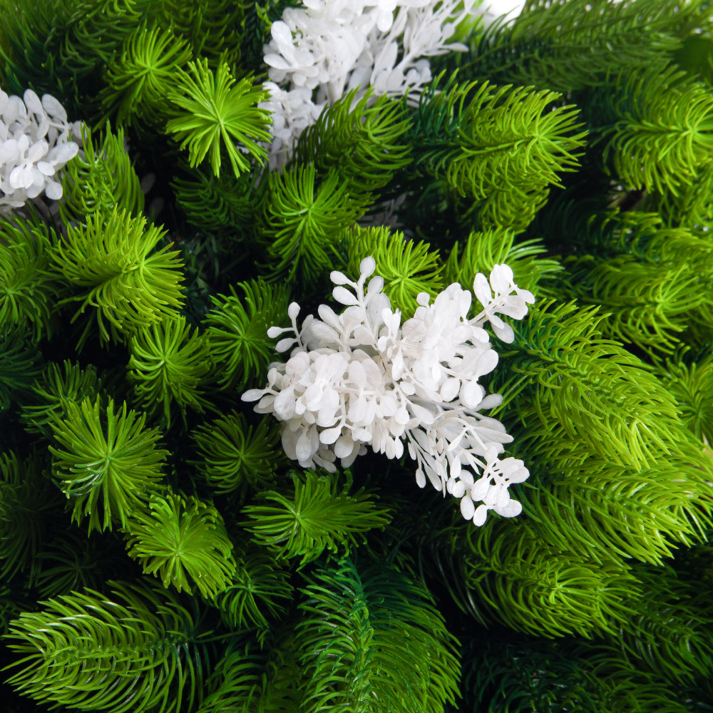 К559-1(Пр)(F) Композиция искусственная НГ подвесная с белым декором_5