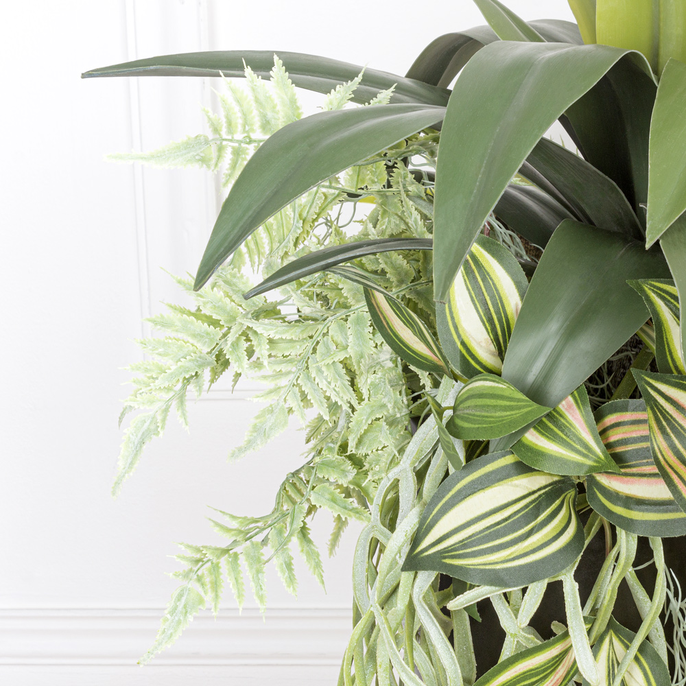 К440 Композиция искусственная с Агавой в интерьерном кашпо_5